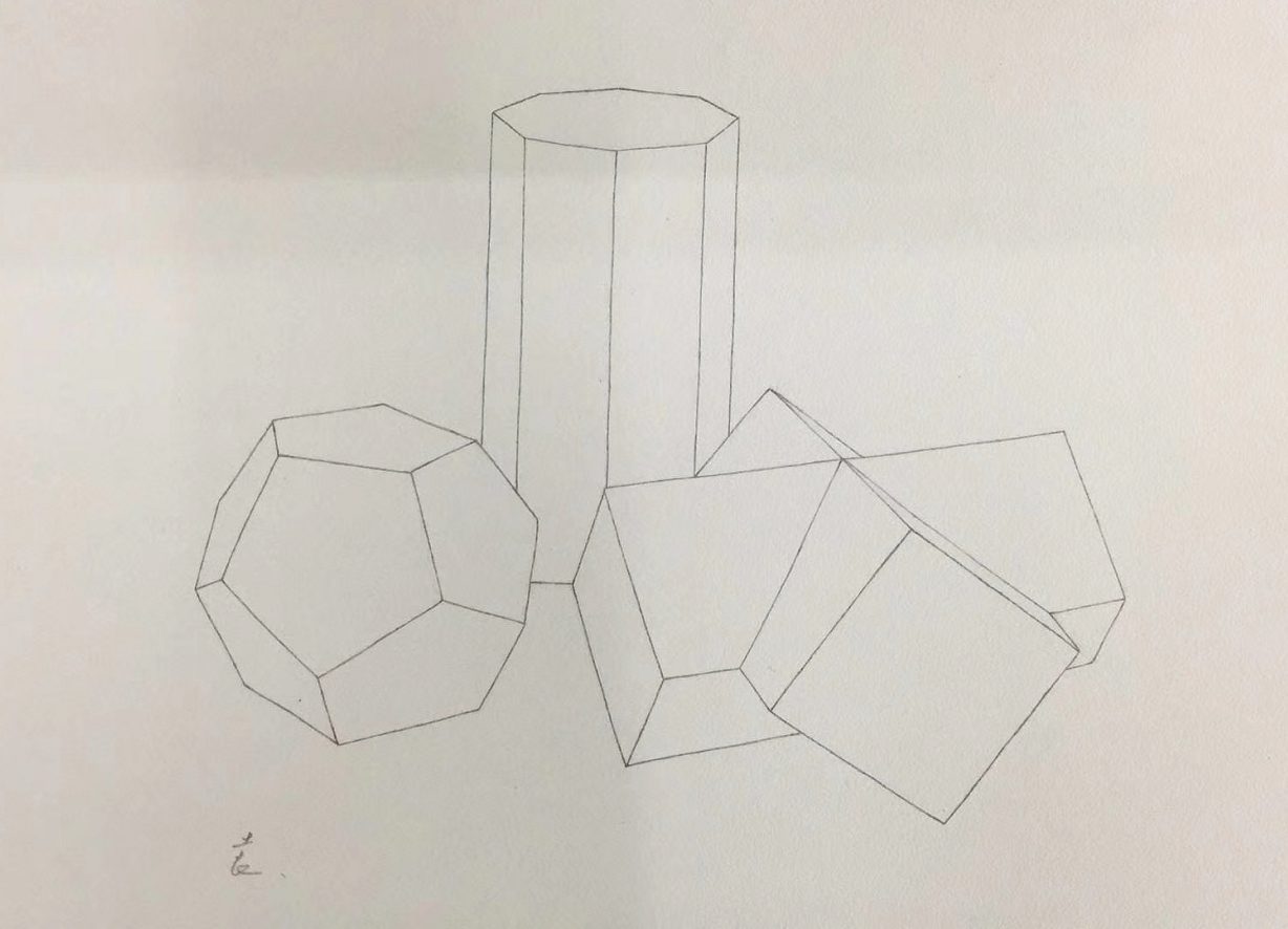 课堂写生与作品现场